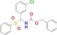 Benzyl ((3-chlorophenyl)(phenylsulfonyl)methyl)carbamate