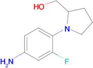 (1-(4-Amino-2-fluorophenyl)pyrrolidin-2-yl)methanol