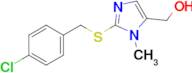 (2-((4-Chlorobenzyl)thio)-1-methyl-1H-imidazol-5-yl)methanol