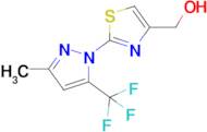 (2-(3-Methyl-5-(trifluoromethyl)-1H-pyrazol-1-yl)thiazol-4-yl)methanol