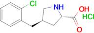 (2S,4R)-4-(2-chlorobenzyl)pyrrolidine-2-carboxylic acid hydrochloride