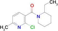 (2-Chloro-6-methylpyridin-3-yl)(2-ethylpiperidin-1-yl)methanone