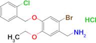 (2-Bromo-4-((2-chlorobenzyl)oxy)-5-ethoxyphenyl)methanamine hydrochloride