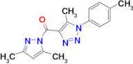 (3,5-Dimethyl-1H-pyrazol-1-yl)(5-methyl-1-(p-tolyl)-1H-1,2,3-triazol-4-yl)methanone