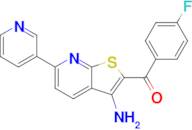 (3-Amino-6-(pyridin-3-yl)thieno[2,3-b]pyridin-2-yl)(4-fluorophenyl)methanone