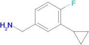 (3-Cyclopropyl-4-fluorophenyl)methanamine