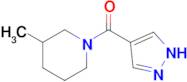 (3-Methylpiperidin-1-yl)(1H-pyrazol-4-yl)methanone