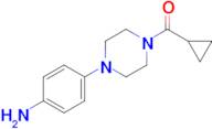 (4-(4-Aminophenyl)piperazin-1-yl)(cyclopropyl)methanone
