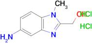 (5-Amino-1-methyl-1H-benzo[d]imidazol-2-yl)methanol dihydrochloride