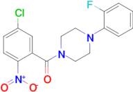 (5-Chloro-2-nitrophenyl)(4-(2-fluorophenyl)piperazin-1-yl)methanone