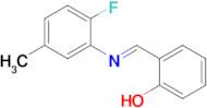 (E)-2-(((2-fluoro-5-methylphenyl)imino)methyl)phenol