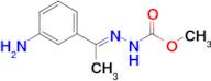 Methyl (E)-2-(1-(3-aminophenyl)ethylidene)hydrazine-1-carboxylate