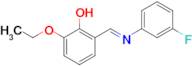 (E)-2-ethoxy-6-(((3-fluorophenyl)imino)methyl)phenol