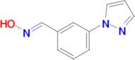 (E)-3-(1H-pyrazol-1-yl)benzaldehyde oxime