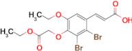 (E)-3-(2,3-dibromo-5-ethoxy-4-(2-ethoxy-2-oxoethoxy)phenyl)acrylic acid