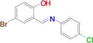 (E)-4-bromo-2-(((4-chlorophenyl)imino)methyl)phenol