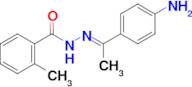 (E)-N'-(1-(4-aminophenyl)ethylidene)-2-methylbenzohydrazide