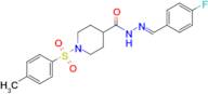 (E)-N'-(4-fluorobenzylidene)-1-tosylpiperidine-4-carbohydrazide