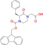 (S)-2-(4-(((9H-fluoren-9-yl)methoxy)carbonyl)-3-benzyl-2-oxopiperazin-1-yl)acetic acid