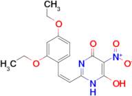 2-[(1Z)-2-(2,4-diethoxyphenyl)ethenyl]-6-hydroxy-5-nitro-1,4-dihydropyrimidin-4-one