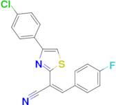 (Z)-2-(4-(4-chlorophenyl)thiazol-2-yl)-3-(4-fluorophenyl)acrylonitrile