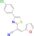 (Z)-2-(4-(4-chlorophenyl)thiazol-2-yl)-3-(furan-2-yl)acrylonitrile