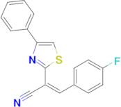 (Z)-3-(4-fluorophenyl)-2-(4-phenylthiazol-2-yl)acrylonitrile