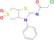 (Z)-2-chloro-N-(5,5-dioxido-3-phenyltetrahydrothieno[3,4-d]thiazol-2(3H)-ylidene)acetamide