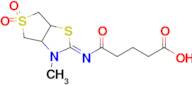 (Z)-5-((3-methyl-5,5-dioxidotetrahydrothieno[3,4-d]thiazol-2(3H)-ylidene)amino)-5-oxopentanoic acid