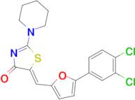 (Z)-5-((5-(3,4-dichlorophenyl)furan-2-yl)methylene)-2-(piperidin-1-yl)thiazol-4(5H)-one