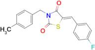 (Z)-5-(4-fluorobenzylidene)-3-(4-methylbenzyl)thiazolidine-2,4-dione