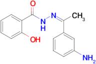 (Z)-N'-(1-(3-aminophenyl)ethylidene)-2-hydroxybenzohydrazide