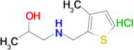 1-(((3-Methylthiophen-2-yl)methyl)amino)propan-2-ol hydrochloride