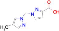 1-((4-Methyl-1H-pyrazol-1-yl)methyl)-1H-pyrazole-3-carboxylic acid