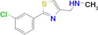 1-(2-(3-Chlorophenyl)thiazol-4-yl)-N-methylmethanamine