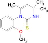 1-(2-Methoxyphenyl)-4,4,6-trimethyl-3,4-dihydropyrimidine-2(1H)-thione