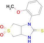 1-(2-Methoxyphenyl)tetrahydro-1H-thieno[3,4-d]imidazole-2(3H)-thione 5,5-dioxide