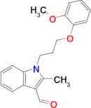 1-(3-(2-Methoxyphenoxy)propyl)-2-methyl-1H-indole-3-carbaldehyde