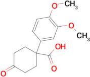 1-(3,4-Dimethoxyphenyl)-4-oxocyclohexane-1-carboxylic acid