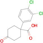 1-(3,4-Dichlorophenyl)-4-oxocyclohexane-1-carboxylic acid