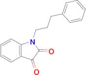 1-(3-Phenylpropyl)indoline-2,3-dione