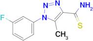 1-(3-Fluorophenyl)-5-methyl-1H-1,2,3-triazole-4-carbothioamide