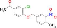 1-(3-Chloro-4-((4-methyl-3-nitrobenzyl)oxy)phenyl)ethan-1-one