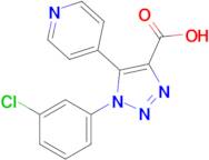 1-(3-Chlorophenyl)-5-(pyridin-4-yl)-1H-1,2,3-triazole-4-carboxylic acid