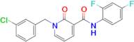 1-(3-Chlorobenzyl)-N-(2,4-difluorophenyl)-2-oxo-1,2-dihydropyridine-3-carboxamide