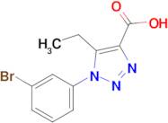 1-(3-Bromophenyl)-5-ethyl-1H-1,2,3-triazole-4-carboxylic acid