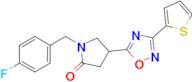 1-(4-Fluorobenzyl)-4-(3-(thiophen-2-yl)-1,2,4-oxadiazol-5-yl)pyrrolidin-2-one