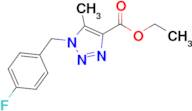 Ethyl 1-(4-fluorobenzyl)-5-methyl-1H-1,2,3-triazole-4-carboxylate