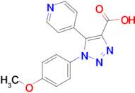 1-(4-Methoxyphenyl)-5-(pyridin-4-yl)-1H-1,2,3-triazole-4-carboxylic acid