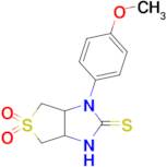 1-(4-Methoxyphenyl)tetrahydro-1H-thieno[3,4-d]imidazole-2(3H)-thione 5,5-dioxide